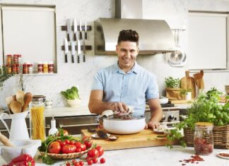 Domowe lody z mleczka kokosowego i borówek